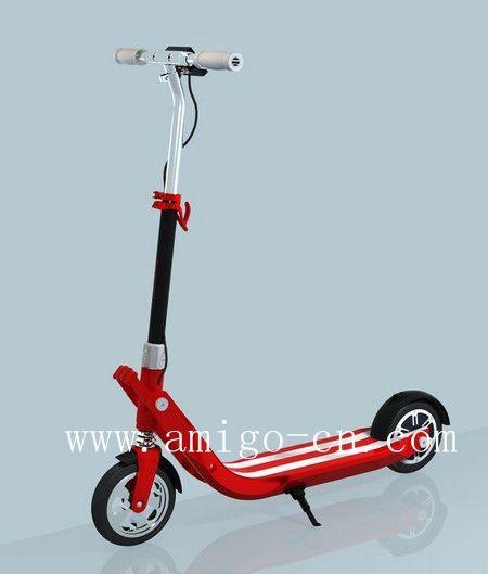 Vespa eléctrica plegable de dos ruedas con las manijas y la luz de la noche