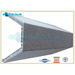 China High Rise Building Cladding​ U Shape Granite Honeycomb Stone Panels Hammered wholesale