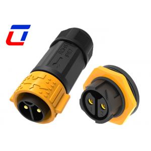 China 600V 30A M25 Waterproof Male And Female Connectors 2 Pin IP67 Panel Mount Connector supplier