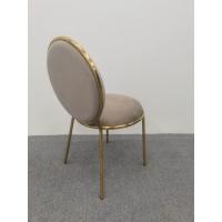 China Brown velvet dining chair round Back Chair cheap round dining table and chairs on sale
