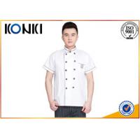 Los uniformes de encargo del cocinero del cocinero del algodón con el restaurante del logotipo del bordado uniforman las camisas