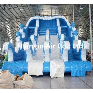 China Large Pvc Water Dolphin Slide Inflatable Surf Game with Blower for Kids and Adult supplier
