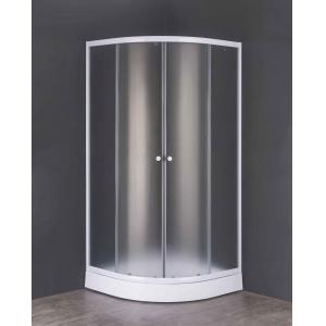 5mm Frost Tempered Glass Shower Cubicle with Quadrant Shower Tray