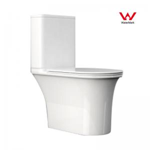 China ARROW Two Piece Toilets , Sanitary Ware 180mm S And P Trap Toilet Elongated supplier