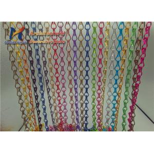 Beauty Salon Bendable Aluminum Chain Curtains 1.6mm Chain Link Fly Screen