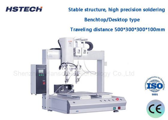 Automatic Soldering Machine Double And Signal Heads Desktop Soldering Robot For LED PCB
