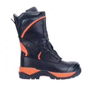 China US3-14 Safety Heat Resistant Industrial Work Boots Shock Absorbing Fireman Boots Steel Toe supplier
