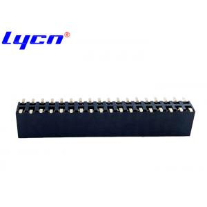 Height 8.5mm Pitch 2.54mm Female Connector Insulator Material PA6T For PCB board