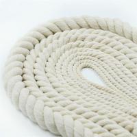 China 200m/220m Length White Cotton Rope for Flogline Signal Halyard Strong and Durable on sale