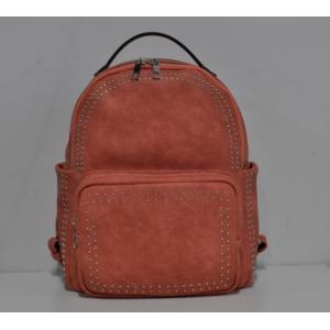 Hot Selling Fashion Pu Leather Pink Color  Women Backpack Custom Shoulders Bag For Girls