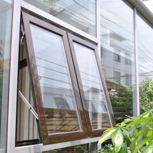 China Double Glazing Aluminum Storm Windows Rain Proof Breathable Alloy Awning Window supplier