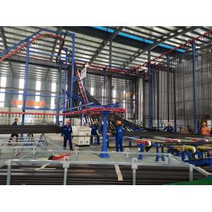 Poly Propylene Automated Powder Coating Line For 6m Steel Pipe