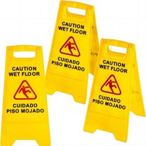 China Hanging Standing Plastic Safety Caution Wet Floor Safety  Signs 0.86kg supplier