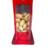 China Factory Price Glossy Aluminum Foil Pouch With Window Ziplock Flat Bottom Pouch For Coffee Tea Plastic Bag wholesale
