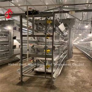China H Type 4 Tiers Poultry Farming Broiler Cage System With Manure Belt Ada supplier
