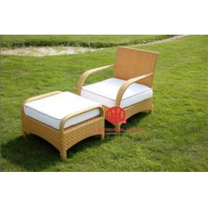 China Leisure garden furniture rattan chair with ottoman supplier