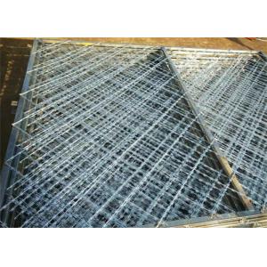 Linear Blade Diamond Mesh Razor Wire Fencing concertina razor wire 1.2m-2.4m width