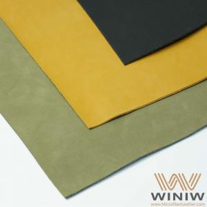 China High Quality Surface Finish Synthetic Microfiber Nubuck Leather Fabric supplier
