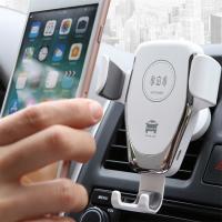 China Cell Phone Holder Wireless Car Charger Automatic Clamping Fast Charging 10 Watt on sale
