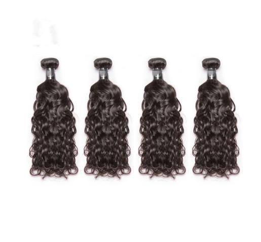 3.5OZ Water Wave Virgin Hair / 100% Indian Remy Human Hair Extensions