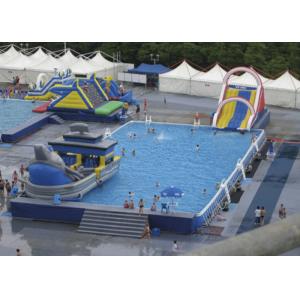 China Summer Water Slide Amusement Park Above Ground Metal Pool Playground Equipment Use supplier