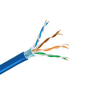 China Copper Lan Cable Cat5e FTP LZSH Network Cable 4 Pair 305m/Roll In Pull Box supplier