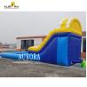 China Salto en interiores deslizamiento de agua inflable azul y amarillo deslizamiento inflable wholesale