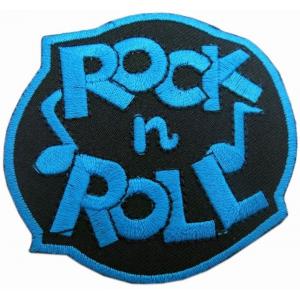 China ROCK And ROLL Hook And Loop twill Embroidery Patches PMS supplier