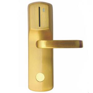 China Gold IC Contact  RFID Hotel Locks Zinc Alloy Mifare One 2 Years Warranty supplier