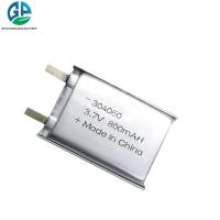 China 304060 Lithium Polymer Battery Pack 3.7v 800mah on sale