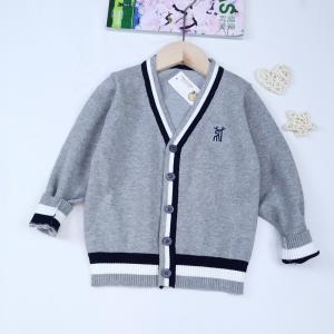 In stock wholesale baby sweater long sleeve jersey knitted toddler baby sweater cardigan