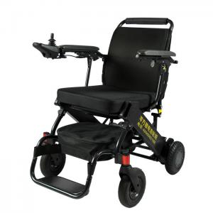 China Ultra Light 220.46lb Classic Foldable Electric Wheelchair With Lithium Battery supplier