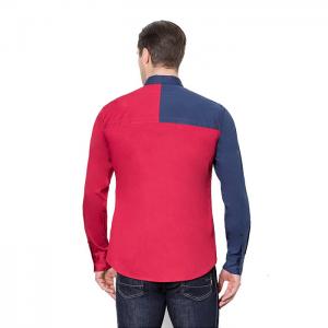 China European Style Custom Cotton Men's Dress Shirt Long Sleeve,2019 Business Casual Splice Man Shirt for Men supplier