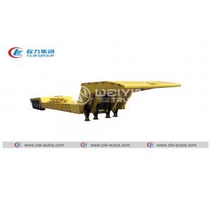 China Heavy Duty Hydraulic Gooseneck Lowbed Flatbed Trailer 100tons supplier