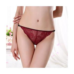 China                  Sexy Lace Underwear Low Waist Transparent Women Panties Ladies Thongs              supplier