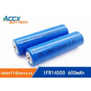 shaver battery lithium ifr14500 3.2v 600mAh AA rechargeable battery