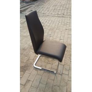 hot sale PU leather high back restaurant metal dining chair