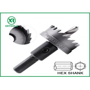 Hex Shank HSS Hole Saw Cutter Quick Change Amber Color Finish Optimum Durability