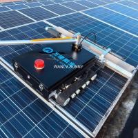 China 24 Hours Online Service Semi-automatic Solar Panel Cleaning Robot with Rotating Brush on sale