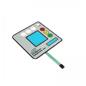China Tactile Waterproof Membrane Switches With Metal Dome 3M9472LE Adhesive supplier