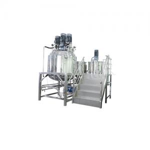 China Fixed Vacuum Emulsifying Mixer 1000L Toothpaste Making Machine 5.5KW supplier