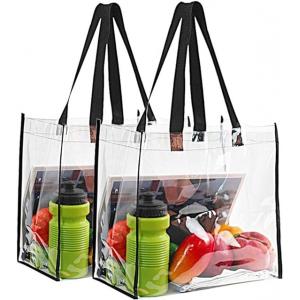 Lager Capacity Professional Transparent Bag Lightweight Clear Durable Soft Pvc Tote Bag