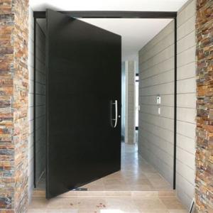Exterior Solid Wood Doors Customized Size Single Door Slab Contemporary Modern Style