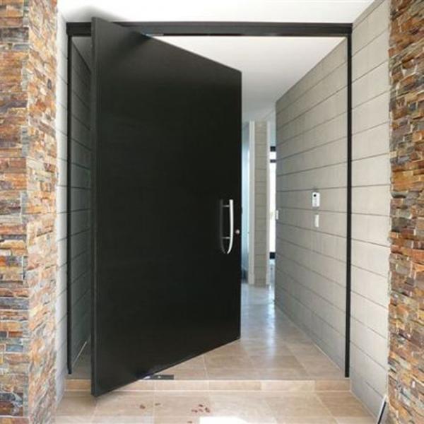 Exterior Solid Wood Doors Customized Size Single Door Slab Contemporary Modern