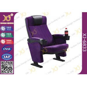 Fabric Covered  Multiple Row Number Customized Tip Up Movie Theatre Seating Chairs