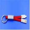 China 2 In 1 Keychain Usb Charging Cable TPE Material Fit Android And IPhone wholesale