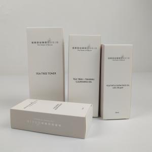 Cosmetic Packaging Box Custom Makeup Lipstic Skincare 30ml 50ml White Cardboard Paper Packing Box For Cosmetic