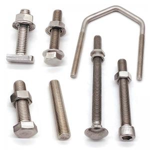DIN933 SS304 A2-80 M6 M8 M10 M12 M16 Stainless Steel Hex Bolt And Nuts