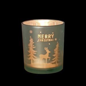 China Bocaux à bougies de Noël électroplaqués B2B : Commande en gros, design personnalisé, résistants aux chocs pour les marques de bougies supplier