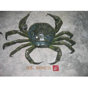 China Hairy Crab Resin Art Sculpture Spray Painted Outdoor Decoration supplier